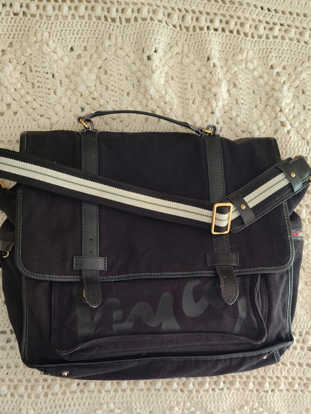 Juicy Couture Black Laptop Canvas Bag